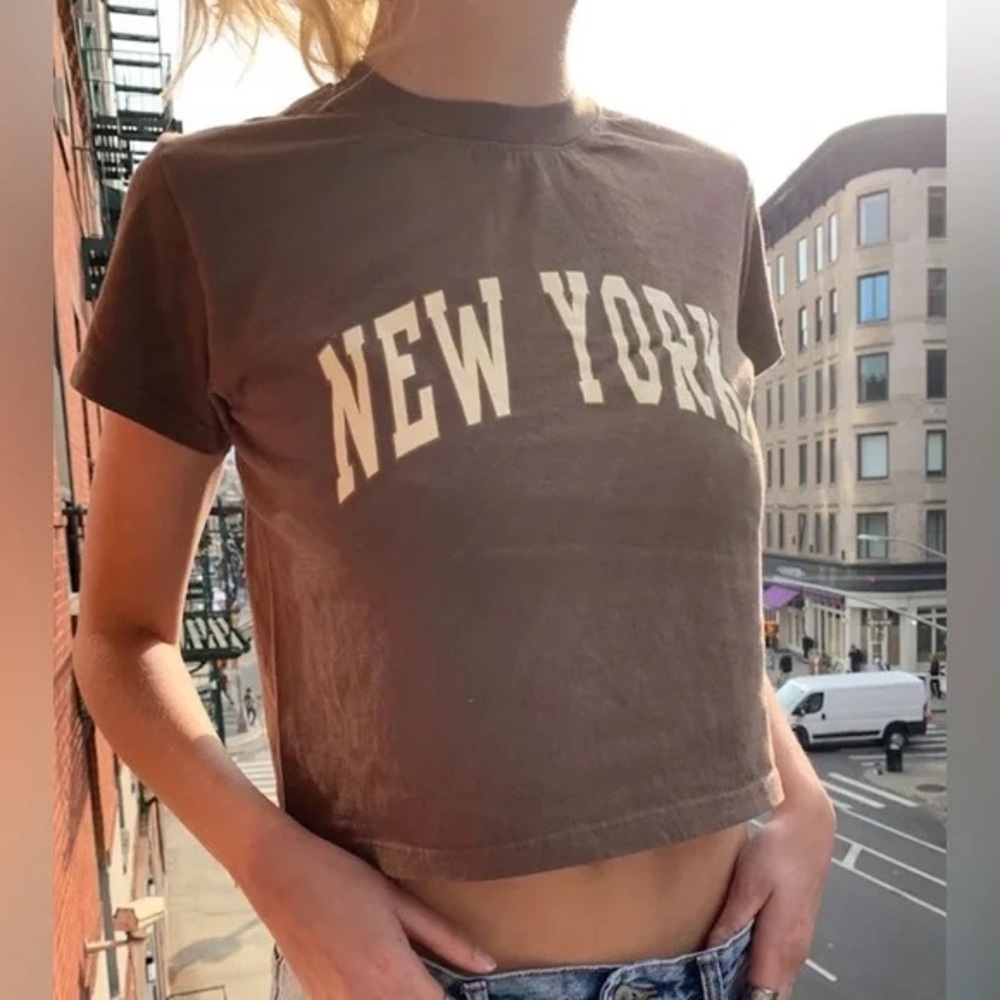 Brandy Melville brown Graphic Tee